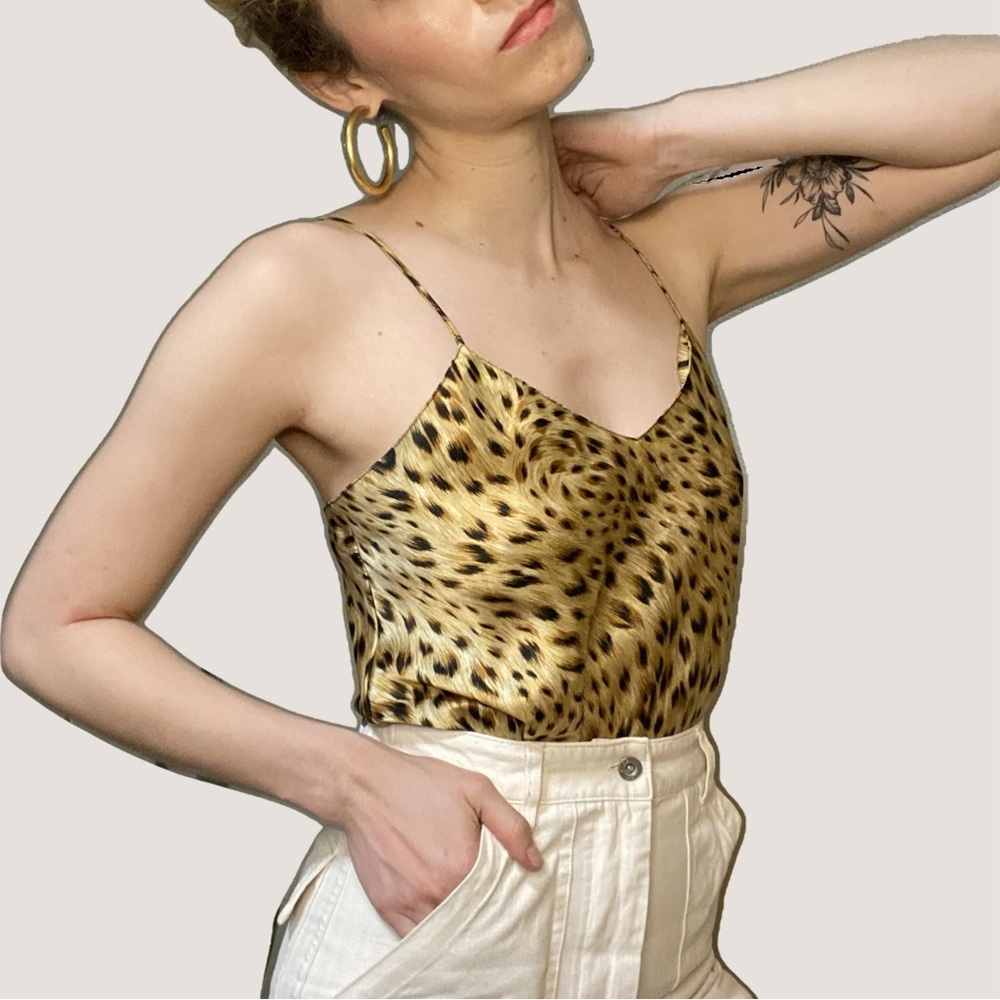 Cheetah Silk Tank